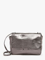 Sac Bandoulire Leather Cuir Biba Argent leather ELI1L
