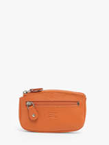 Portemonnee Caviar Leder Crinkles Oranje caviar 14036