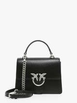 Sac  Main Love Bag Icon Cuir Pinko Noir love bag icon A1VF