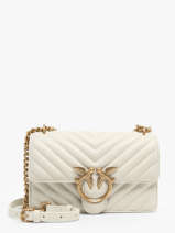 Sac Bandoulire Love Bag Quilt Cuir Pinko Beige love bag quilt A0GK