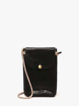 Sac Bandoulire Vintage Cuir Mila louise Noir vintage 3568X