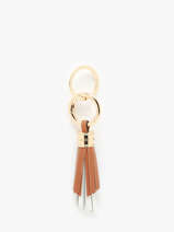 Sleutelhanger Charms Leder  Lancel Bruin charms A13093