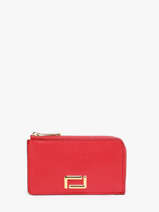 Porte-cartes Cuir Lancel Rouge angele A13158