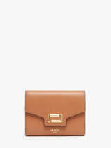 Portefeuille Cuir Lancel Marron angele A13161