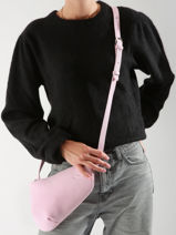 Sac Bandoulire City Perle Cuir Nathan baume Rose n city N1811000-vue-porte