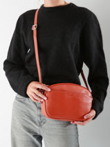Sac Bandoulire Confort Cuir Hexagona Orange confort 469993-vue-porte