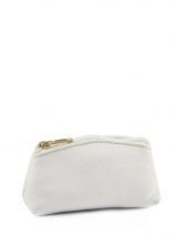 Porte-monnaie Cuir Milano Blanc caviar G008