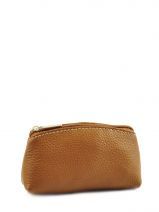 Portemonnee Leder Milano Bruin caviar G008