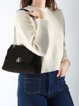 Sac Bandoulire Winter Vanessa wu Noir winter MA0116-vue-porte