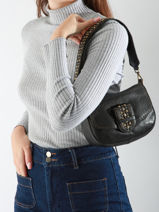 Sac Bandouli�re Heritage Cuir Biba Noir heritage COD1L-vue-porte