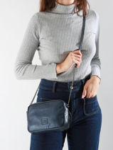 Sac Bandoulire Heritage Cuir Biba Bleu heritage TAC2L-vue-porte