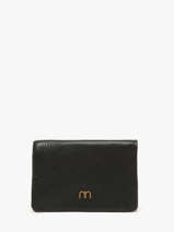 Portefeuille Winnie Cuir Nat et nin Noir vintage WINNIE