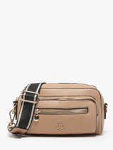 Cross Body Tas Zip Lulu castagnette Bruin zip WILLIAM