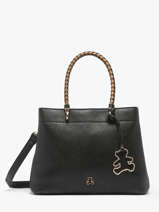 Sac  Main Tresse Lulu castagnette Noir tresse VERA