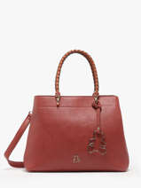 Sac  Main Tresse Lulu castagnette Marron tresse VERA