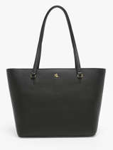 Sac Port� �paule Medium Karly Cuir Lauren ralph lauren Noir karly 31924351