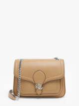Sac Bandouli�re Bradley Cuir Lauren ralph lauren Marron bradley 31941807