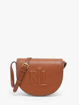 Sac Bandoulire Anstey Cuir Lauren ralph lauren Marron anstey 31950130
