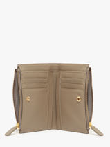 Portefeuille Vintage Cuir Nat et nin Beige vintage SANDY-vue-porte