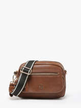 Sac Bandoulire Zip Lulu castagnette Marron zip VICTOIRE