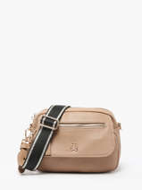 Cross Body Tas Zip Lulu castagnette Bruin zip VICTOIRE