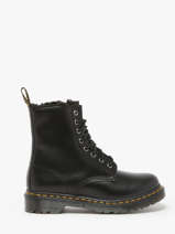 Bottines 1460 Serena En Cuir Dr martens Noir women Boots 1460 Serena Doubl�es de Fourrure Synth�tique