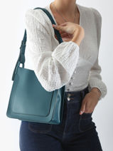 Longchamp Le foulonn box Cross body tas Blauw-vue-porte