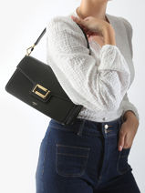 Sac Port paule Angele Cuir Lancel Noir angele A13149-vue-porte