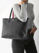 Cabas Anna Lacoste Bleu anna NF4823AA-vue-porte
