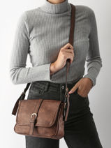 Cross Body Tas Belt Miniprix Bruin belt MD5601-vue-porte
