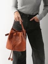 Sac Seau La Suite 1960 Cuir Paul marius Marron la suite 1960 CAPUC960-vue-porte