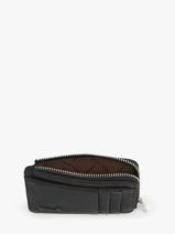 Portemonnee Met Kaarthouder Leder Nathan baume Zwart original n 217N-vue-porte