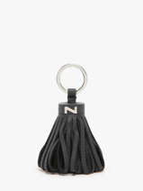 Porte-clefs Dahlia Cuir Nathan baume Noir original n 100100N