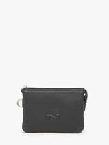 Porte-monnaie 2 Compartiments Cuir Nathan baume Noir original n 302N