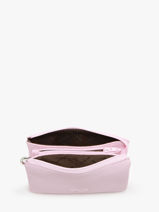 Trousse 2 Compartiments Cuir Nathan baume Rose original n 283N-vue-porte