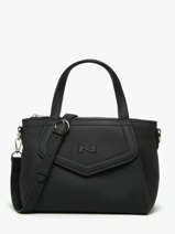 Sac  Main Cacao Cuir Nathan baume Noir candy 6