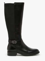 Bottes Cavalires En Cuir Tamaris Noir accessoires 43