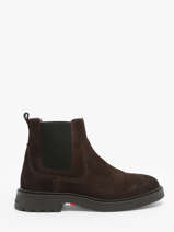 Chelsea Boots Uit Leder Tommy hilfiger Bruin men 5104GOP