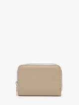 Porte-monnaie Porte-cartes Miniprix Marron grained 78SM2631