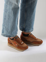 Sneakers En Cuir Nathan baume Marron women 242S2603-vue-porte