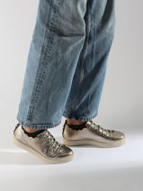 Sneakers Julie En Cuir Maison toufet Or women O22231AT-vue-porte