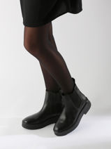 Chelsea Boots En Cuir Tommy hilfiger Noir women 8095BDS-vue-porte