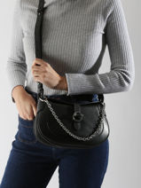 Sac Bandoulire Pia Cuir Le tanneur Noir pia TPIA1200-vue-porte