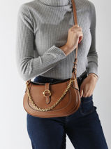 Sac Bandoulire Pia Cuir Le tanneur Marron pia TPIA1200-vue-porte