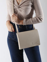 Cross Body Tas Brugge Leder Nathan baume Beige n city 2-vue-porte