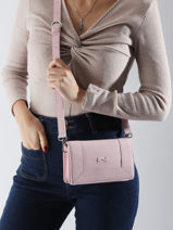 Sac Bandoulire Maastricht Cuir Nathan baume Rose mondrian 4-vue-porte