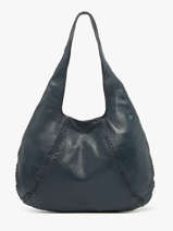 Sac Port� �paule Milan Cuir Basilic pepper Bleu milan BMIL01