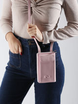 Etui Tlphone Pocket Cuir Nathan baume Rose n city 3-vue-porte