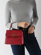 Cross Body Tas Grained Miniprix Rood grained DQ8688-vue-porte