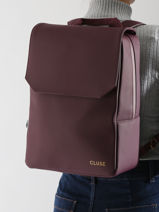 Sac  Dos Nuite Cluse Violet backpack CX036-vue-porte